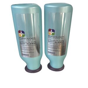 LOT of 2 x Pureology Strength Cure Best Blonde Conditioner 8.5 fl oz / 250 ml
